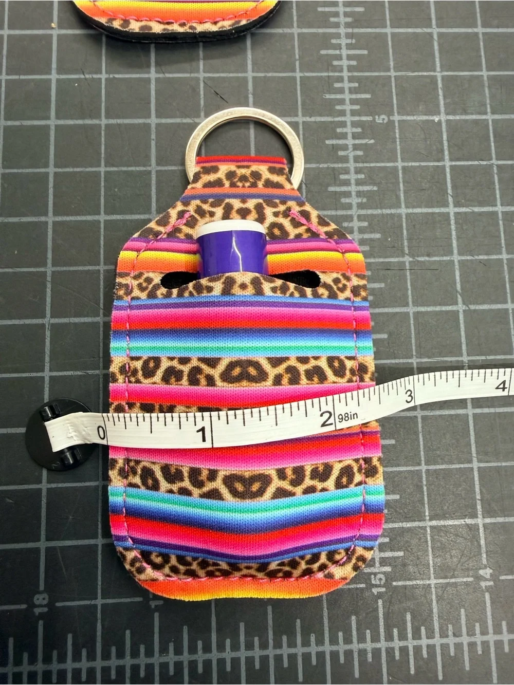 NWOT SET OF 4 Lip Balm Keychain Holder, Leopard, Tie Dye, Floral, Teacher gift